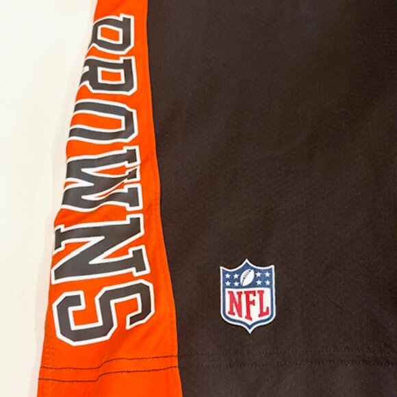 Nike On Field Dri Fit Cleveland Browns Athletic Shorts Brown Orange S. Small NFL - Picture 4 of 11